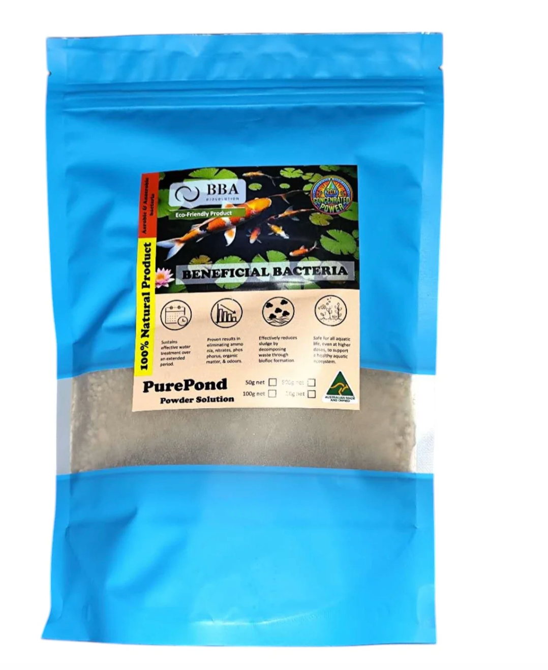 PurePond Beneficial Bacteria- Powder Solution 50g